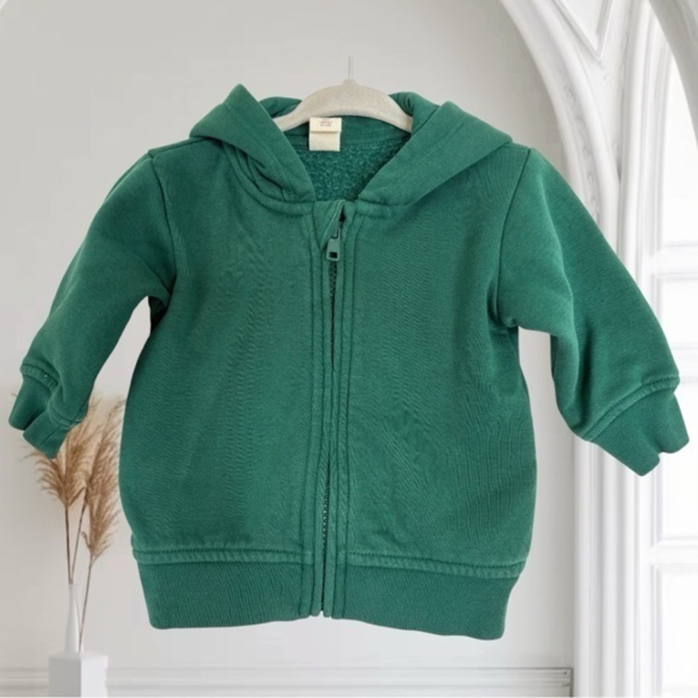 Nordstrom Tucker + Tate Organic Forest Green Baby Neutral Unisex Hoodie 6M